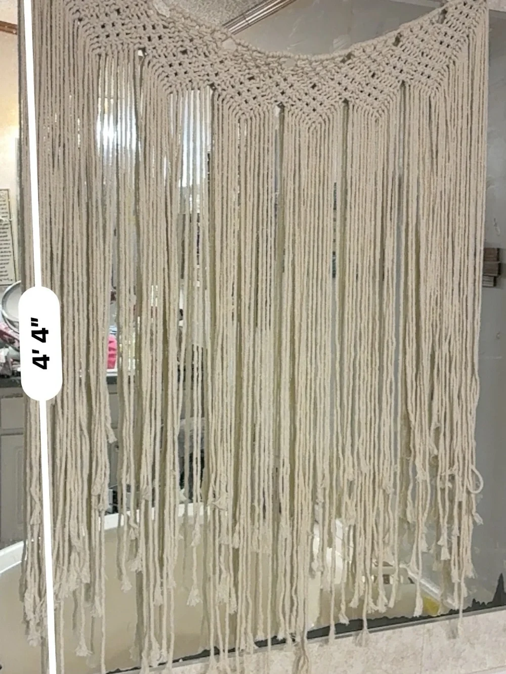Handmade Macramé Wall Hanging - Cream Boho Decor